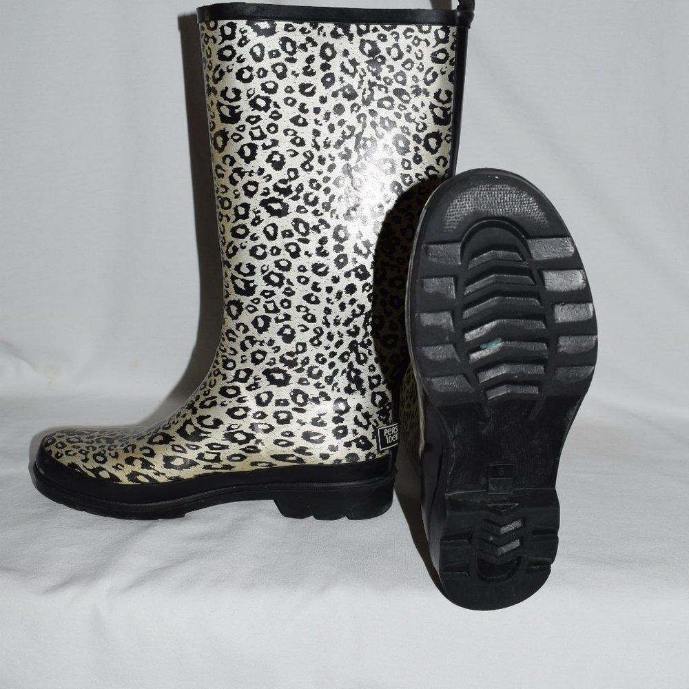 Personal Identity Animal Print Rain Boots Size 8 US